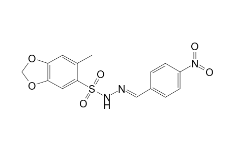 (4'-Nitrobenzylidene)-6-methyl-3,4-methylenedioxybenzenesulfonylhydrazine