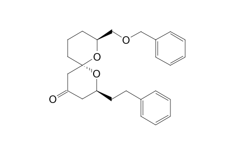 (2S,6R,8S)-8-((Benzyloxy)methyl)-2-(2-(phenyl)ethyl)-1,7-dioxaspiro-[5.5]undecan-4-one