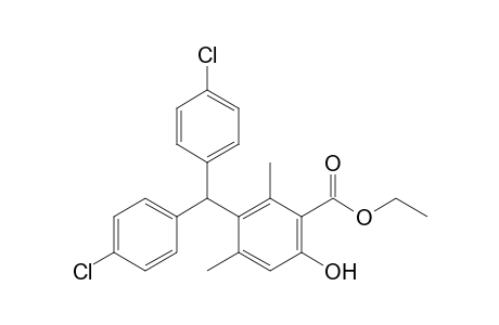 Ethyl 3-(bis(4-chlorophenyl)methyl)-6-hydroxy-2,4-dimethylbenzoate