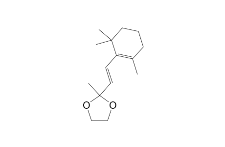 3-(2-[2-Methyl-1,3-dioxolan-2-yl]-vinyl)-1,3,3-T rimethyl-1-cyclohexene