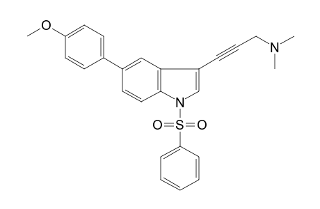 3-[5-(4-methoxyphenyl)-1-phenylsulfonyl-indol-3-yl]prop-2-ynyl-dimethyl-amine
