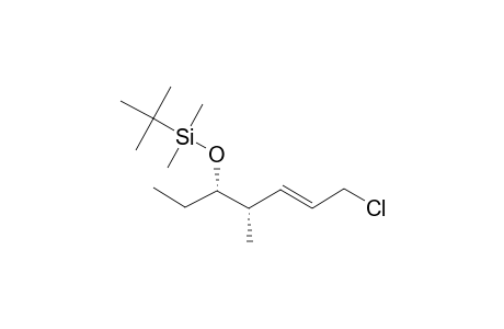 [(5E),3S,4S]-3-[[TERT.-BUTYL-(DIMETHYL)-SILYL]-OXY]-7-CHLORO-4-METHYL-HEPT-5-EN-3-OL