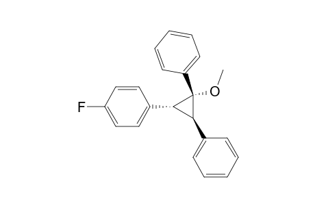 Benzene, 1-fluoro-4-(2-methoxy-2,3-diphenylcyclopropyl)-, (1.alpha.,2.beta.,3.beta.)-