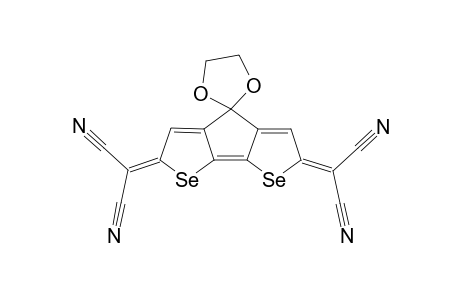 2,6-Dicyanomethylene-4-ethylenedioxy-2,6-dihydrocyclopenta[2,1-b;3,4-b']diselenophene