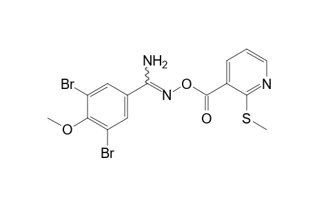 3,5-dibromo-O-[2-(methylthio)nicotinoyl]-p-anisamidoxime