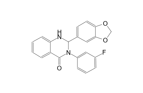 4(1H)-quinazolinone, 2-(1,3-benzodioxol-5-yl)-3-(3-fluorophenyl)-2,3-dihydro-