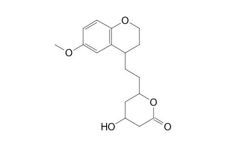 4-Hydroxy-6-[2'-(6''-methoxychroman-4''-yl)ethyl]-tetrahydro-2H-pyran-2-one