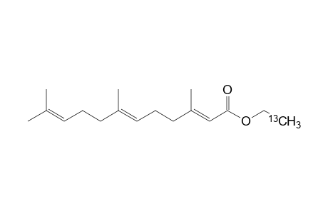 Ethyl 2-[13C]-3,7,11-trimethyl-1,6,10-dodecatrieneoate