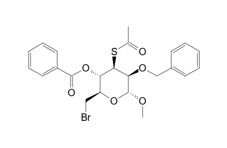 METHYL-3-S-ACETYL-4-O-BENZYL-2-O-BENZYL-6-BROMO-6-DEOXY-3-THIO-alpha-D-MANNOPYRANOSIDE