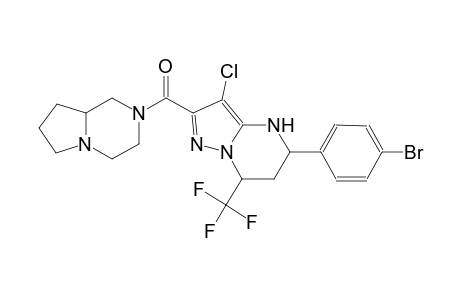 5-(4-bromophenyl)-3-chloro-2-(hexahydropyrrolo[1,2-a]pyrazin-2(1H)-ylcarbonyl)-7-(trifluoromethyl)-4,5,6,7-tetrahydropyrazolo[1,5-a]pyrimidine
