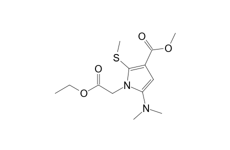 Methyl 5-(dimethylamino)-1-[(ethoxycarbonyl)methyl]-2-(methylthio)-1H-pyrrole-3-carboxylate