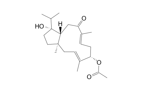 (1R*,3E,5S*,7E,11R*,12R*)-5-Acetoxy-12-hydroxydolabella-3,7-dien-9-one