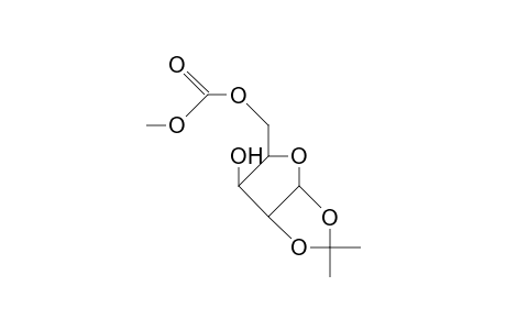 1,2-O-Isopropylidene-5-O-carbomethoxy.alpha.-D-xylofuranose