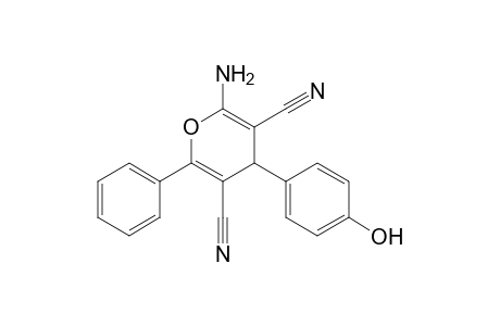 2-Amino-4-(4-hydroxyphenyl)-6-phenyl-4H-pyran-3,5-dicarbonitrile