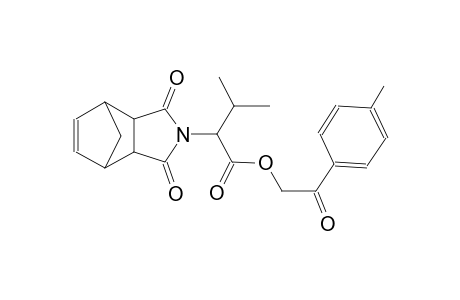 2-oxo-2-(p-tolyl)ethyl 2-(1,3-dioxo-3a,4,7,7a-tetrahydro-1H-4,7-methanoisoindol-2(3H)-yl)-3-methylbutanoate