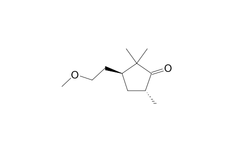 (3R,5S)-3-(2-METHOXYETHYL)-2,2,5-TRIMETHYL-CYCLOPENTANON