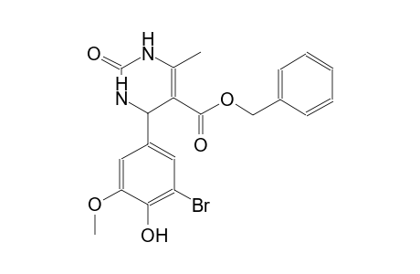 5-pyrimidinecarboxylic acid, 4-(3-bromo-4-hydroxy-5-methoxyphenyl)-1,2,3,4-tetrahydro-6-methyl-2-oxo-, phenylmethyl ester