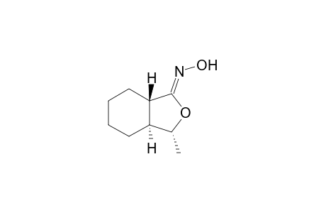 1(3H)-Isobenzofuranone, hexahydro-3-methyl-, oxime, (1Z,3.alpha.,3a.alpha.,7a.beta.)-