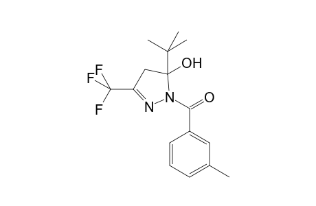 5-tert-Butyl-1-(3-methylbenzoyl)-3-(trifluoromethyl)-4,5-dihydro-1H-pyrazol-5-ol