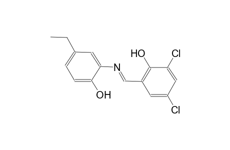 2,4-Dichloro-6-((E)-[(5-ethyl-2-hydroxyphenyl)imino]methyl)phenol