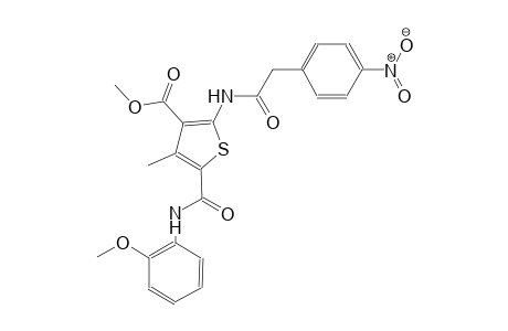 methyl 5-[(2-methoxyanilino)carbonyl]-4-methyl-2-{[(4-nitrophenyl)acetyl]amino}-3-thiophenecarboxylate