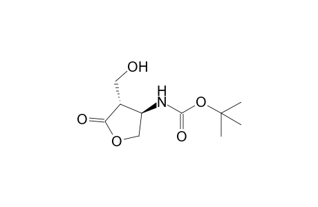 t-Butyl N-[2,3,4,5-tetrahydro-4-(hydroxymethyl)-5-oxofuran-3-yl]carbamate