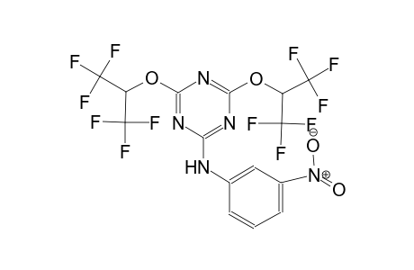 N-(3-nitrophenyl)-4,6-bis[2,2,2-trifluoro-1-(trifluoromethyl)ethoxy]-1,3,5-triazin-2-amine