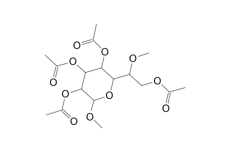 Methyl 2,3,4,7-tetra-O-acetyl-6-O-methylheptopyranoside