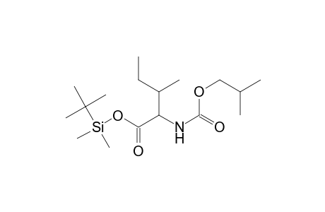 (t-butyl)dimethylsilyl N-isobutyloxycarbonyl-2-amino-3-methylpentanoate