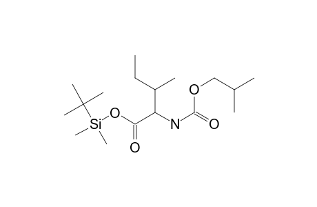 (t-butyl)dimethylsilyl N-isobutyloxycarbonyl-2-amino-3-methylpentanoate