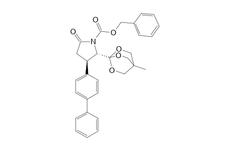 (2S,3R)-2-(4-Methyl-2,6,7-trioxabicyclo[2.2.2]oct-1-yl)-5-oxo-3-(biphenyl)pyrrolidine-1-carboxylic acid benzyl ester