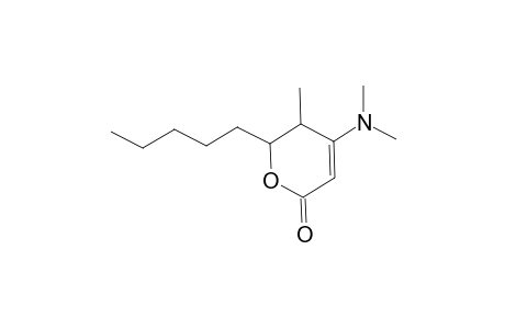 2H-Pyran-2-one, 4-(dimethylamino)-5,6-dihydro-5-methyl-6-pentyl-
