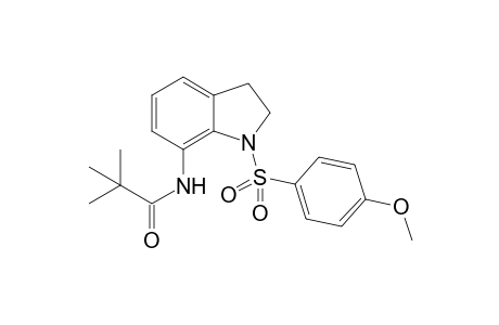N-[1-(4-Methoxy-benzenesulfonyl)-2,3-dihydro-1H-indol-7-yl]-2,2-dimethyl-propionamide