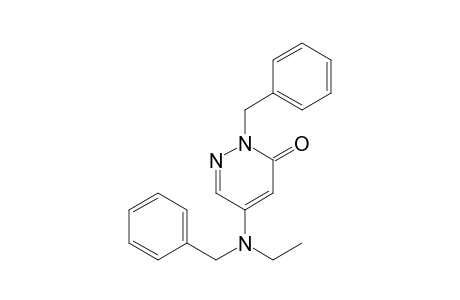 2-Benzyl-5-[benzyl(ethyl)amino]pyridazin-3(2H)-one