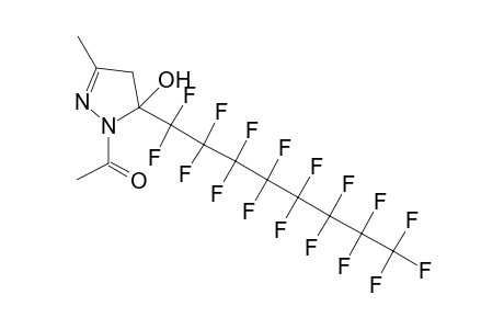 2-Pyrazolin-5-ol, 1-acetyl-5-perfluoroctyl-3-methyl-