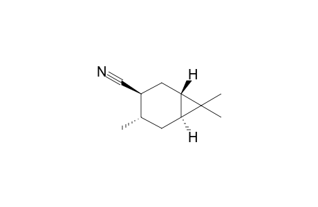 (1R,3R,4S,6S)-4,7,7-Trimethyl-bicyclo[4.1.0]heptane-3-carbonitrile