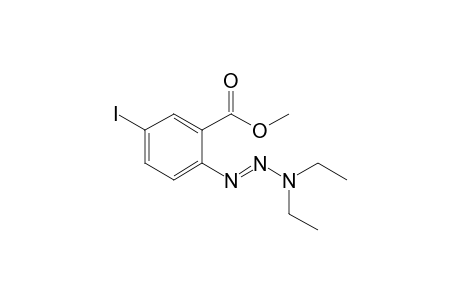 Methyl 2-(3',3'-diethyltriaz-1'-enyl)-5-iodobenzoate