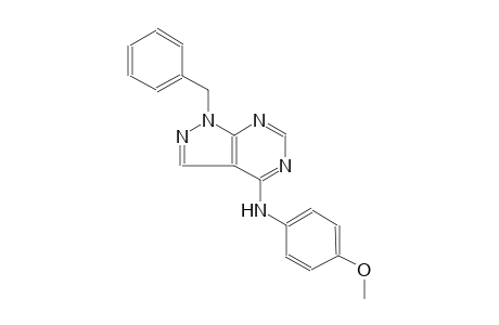 1H-pyrazolo[3,4-d]pyrimidin-4-amine, N-(4-methoxyphenyl)-1-(phenylmethyl)-