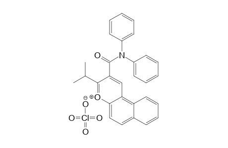 2-(Diphenylcarbamoyl)-3-isopropylnaphtho[2,1-b]pyrylium- perchlorate