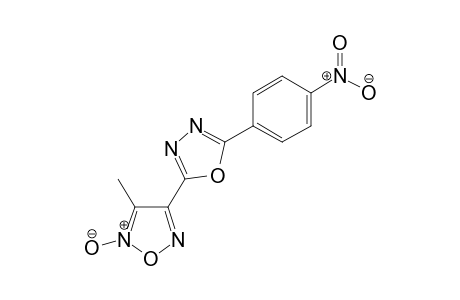 3-methyl-4-[5-(4-nitrophenyl)-1,3,4-oxadiazol-2-yl]-2-oxido-1,2,5-oxadiazol-2-ium