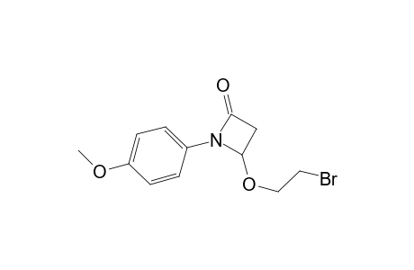 2-Azetidinone, 4-(2-bromoethoxy)-1-(4-methoxyphenyl)-