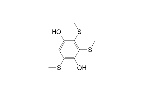 2,3,5-tris(methylsulfanyl)benzene-1,4-diol