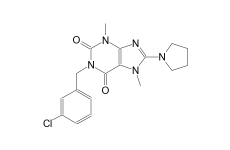 1-(3-chlorobenzyl)-3,7-dimethyl-8-(1-pyrrolidinyl)-3,7-dihydro-1H-purine-2,6-dione