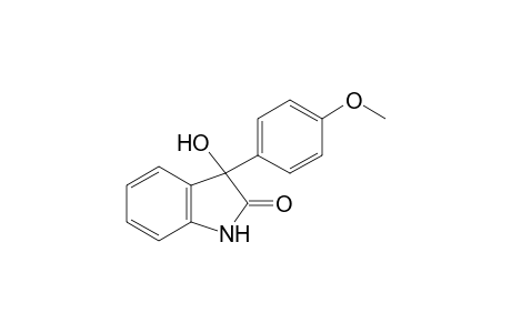 2H-Indol-2-one, 1,3-dihydro-3-hydroxy-3-(4-methoxyphenyl)-