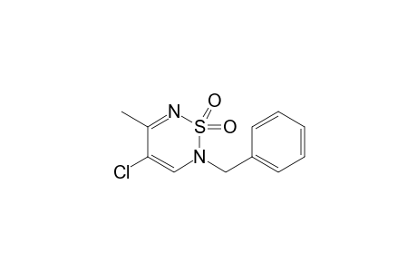 2-Benzyl-5-methyl-4-chloro-1,2,6-thiadiazine - 1,1-dioxide