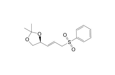 (+)-(4S)-2,2-Dimethyl-4-[(E)-3-phenylsulfonylprop-1-enyl)]-1,3-dioxolane