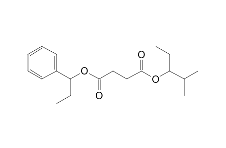 Succinic acid, 2-methylpent-3-yl 1-phenylpropyl ester