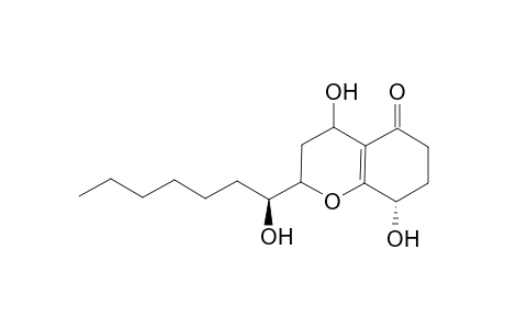(1'S,4S) 4,8-Dihydroxy-2-(1'-hydroxyheptyl)-2,3,4,6,7,8-hexahydrobenzopyran-5-one