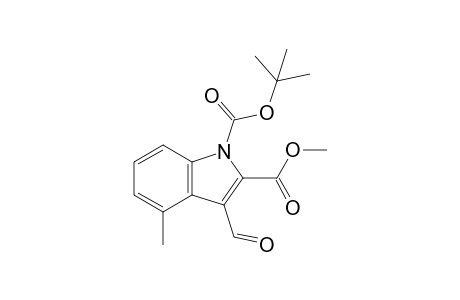 Methyl 1-(t-butoxycarbonyl)-4-methyl-3-formylindole-2-carboxylate