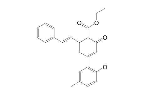 (E)-6-ETHYLCARBOXYLATE-3-(2-HYDROXY-5-METHYLPHENYL)-5-STYRYL-CYCLO-HEX-2-EN-1-ONE